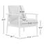 Paloma Genunine Leather Accent Chair
