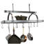 Grande Cuisine Rectangle Ceiling Rack Hammered Steel-1298155069