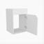 Meuble-lavabo flottant blanc avec porte-711121423