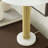 26" Brass & Marble Ribbed Column Table Lamp with 2-Bulb Sockets and Pull Chains