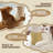 70" Cat Tree Tower With Scratching Posts, Multiple Cat Caves, Top Perch, And Play Features For Indoor Cats-1283262408