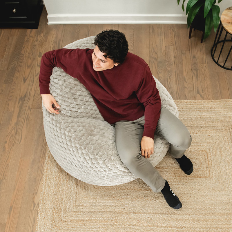 Fauteuil à billes Big Joe Chilloway, Polyester vanille latté