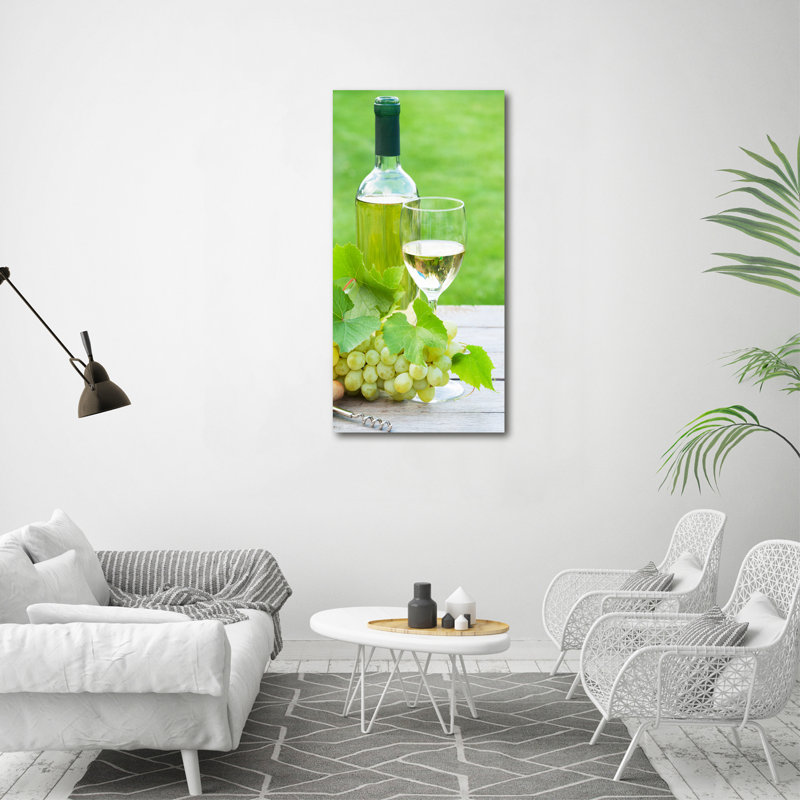 Grapes And Wine - Wrapped Canvas Print