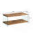 Walnut Tempered Glass Coffee Table