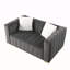 Un canapé-lit moderne sur un Chesterfield traditionnel de couleur grise-1276037011