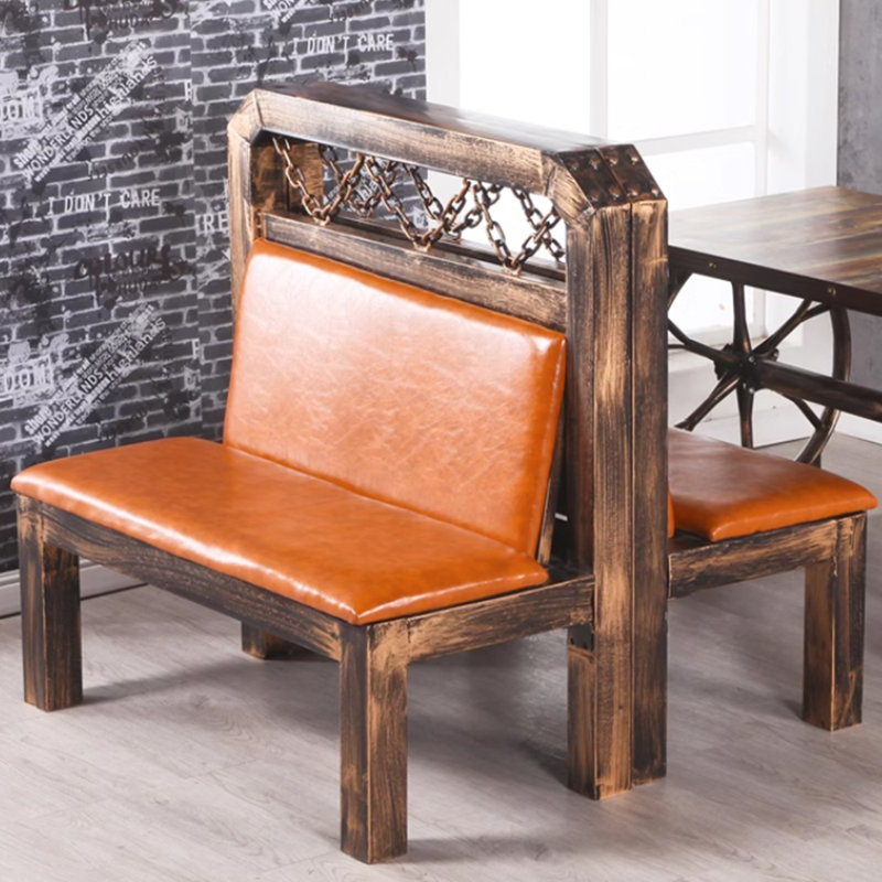 Banc rembourré en similicuir Jisela