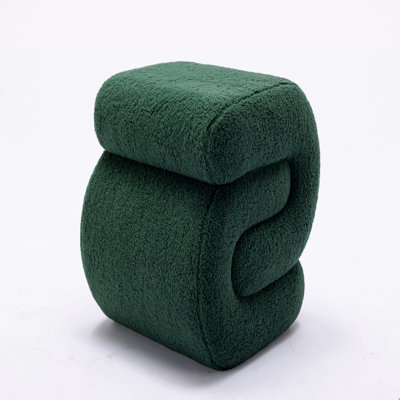 Jaszlyn S-shape Ottoman, Makeup Stool Footstool