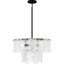 Luminaire suspendu noir mat 5 lumières Cassidy