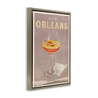 Toile flottante encadrée «New Orleans» par The Whiskey Ginger