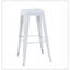 Tabouret à hauteur de comptoir 30 po, ensemble de 2 tabourets de bar en métal sans dossier, non empilable, amovible et facile à assembler, conception peu encombrante pour îlot de cuisine / bar / café / salle à manger (blanc)-83002770-83002776-83002778