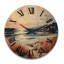 Horloge murale en bois massif Meleia-1377607312