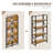 4-Tier Foldable Bookshelf With Metal Frame, No-Assembly Storage Shelves & Plant Display Rack For Home Office-578276072
