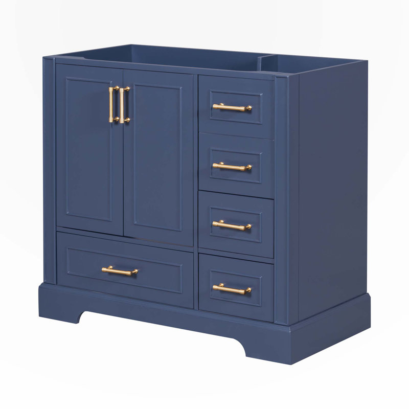 Base de meuble-lavabo simple Sydonie 35,40 seulement, Bleu marine