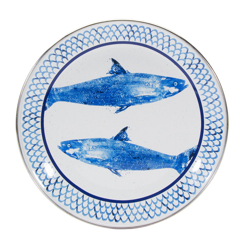 Fish Camp Handmade Dinner Plate