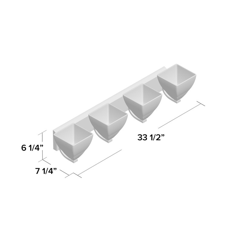 Nason 4 - Light Dimmable Vanity Light, Polished Chrome