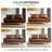 Aisha 70" Faux Leather Square Arm Loveseat-91527613