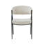 Chaises de salle à manger rembourrées avec pieds en métal (ensemble de 2)-1352564375