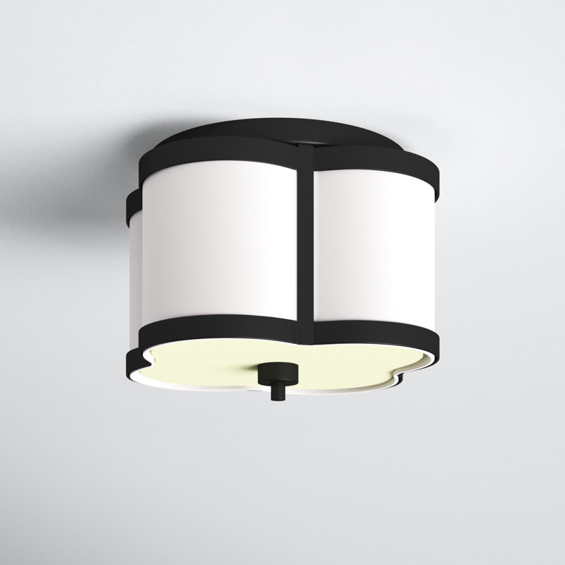 Luxton 3-Light Flush Mount, Bronze, 11.75" H x 16" W x 16" D