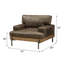 Fauteuil en cuir Macungie