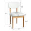 Ensemble de 2 chaises de salle à manger rembourrées en bois massif Rhoda-349926406-349926402