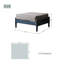 Repose-pieds d'extérieur en aluminium avec coussin