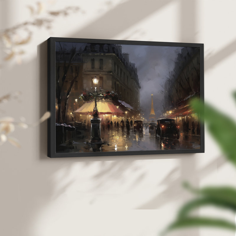 «Chirstmas Art» -CCCCLX-X - Reproduction encadrée - Restickable, H 8 po x l 10 po, Noir, noir, noir, noir