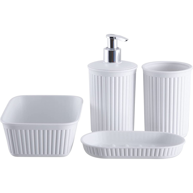 Kyrea Bathroom Accessory Set, White