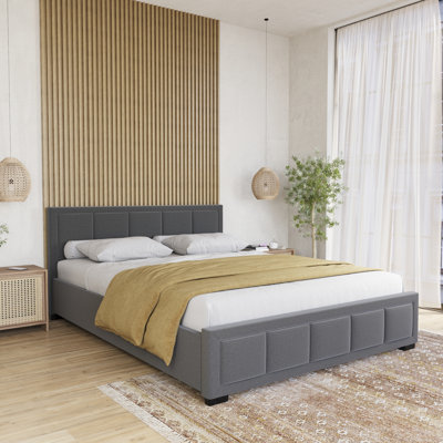 Annaira Fabric Bed Frame Bedroom Furniture, UKFR Certified