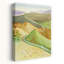 Paysage méditerranéen aux couleurs gaies, paysage contemporain, art mural-2059284825