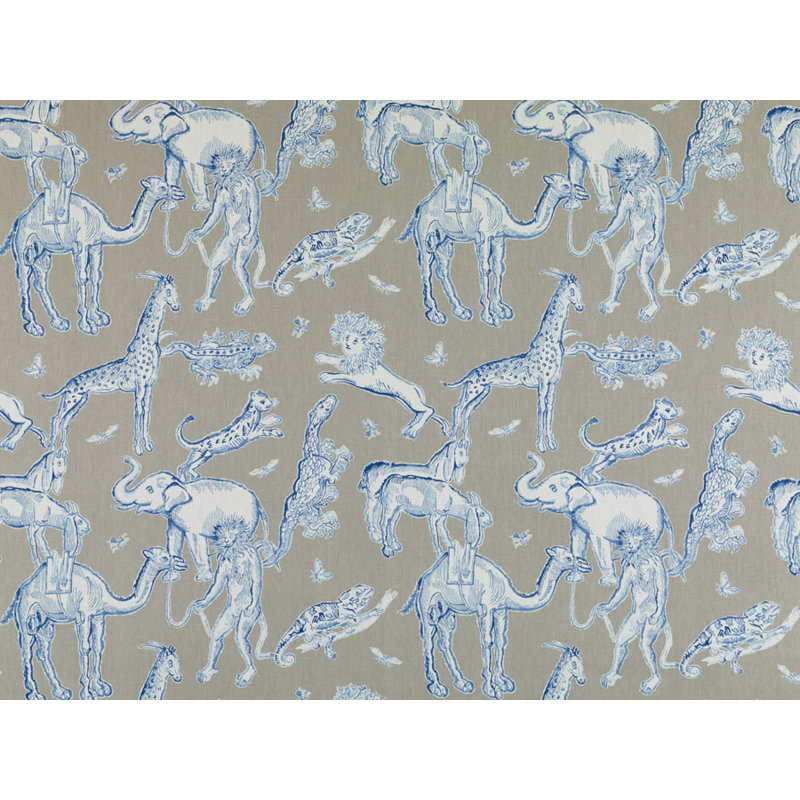 Tissu Langdon de Tobi Fairley, Azur