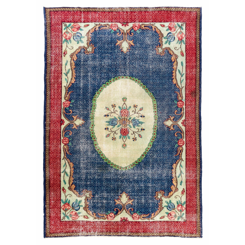 Tapis européen rétro noué à la main