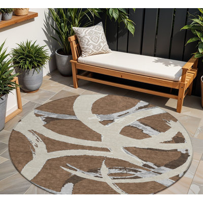 Tapis d'intérieur rond 8 po