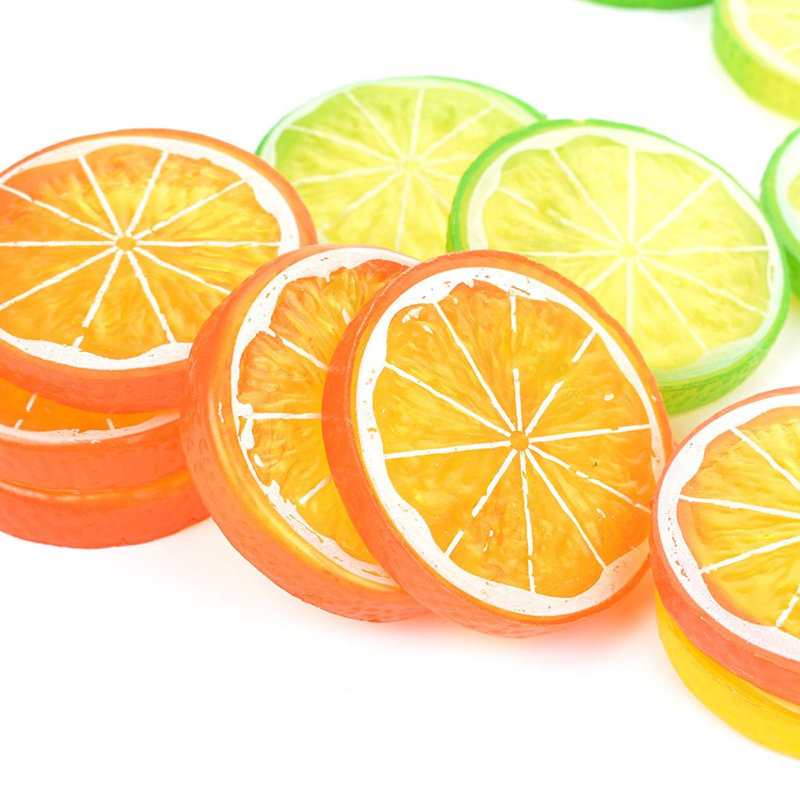 Simulation de tranches de citron artificielles Margarita, Orange