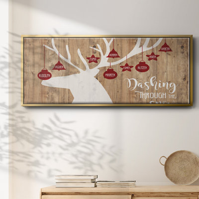 Dashing Through The Snow- Framed Canvas