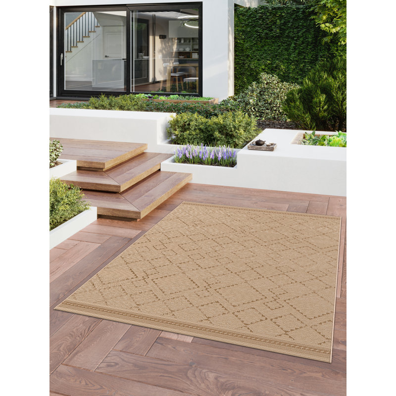 Vose Moroccan Flatweave Indoor / Outdoor Area Rug, Rectangle 120 x 170cm