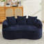 Causeuse courbée, petit canapé en chenille avec 3 coussins, canapé profond pour appartement, salon, aucun assemblage requis-950950178-950950180