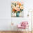 Soft Hued Roses Vase Canvas, design by LSR Creative Studio-1219357990
