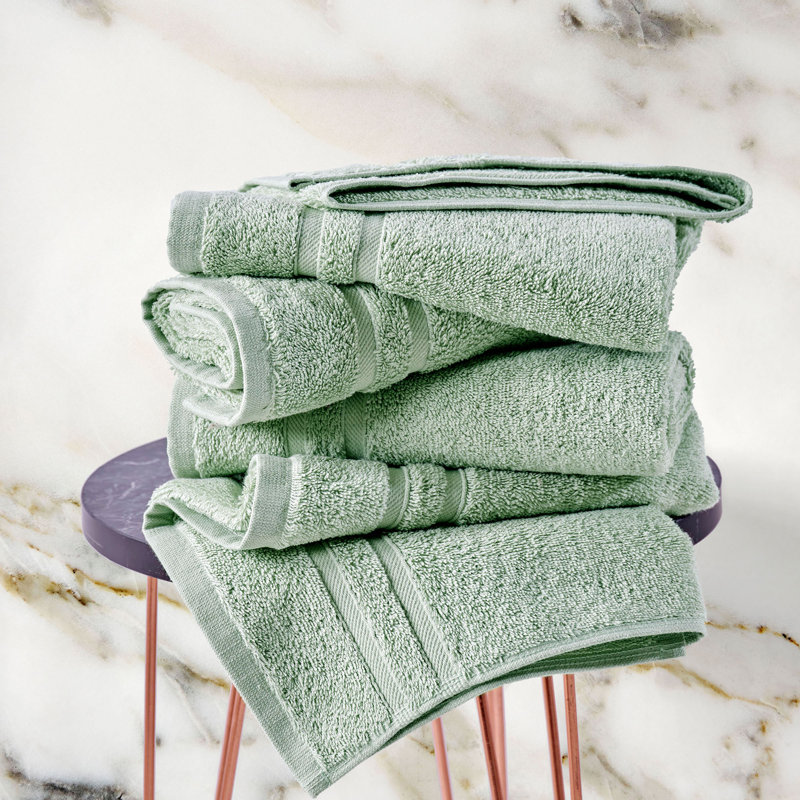 Varley - Hand Towels 100% Turkish Cotton Premium Quality Soft and Absorbent Small Towels for Bathroom, Light Green
