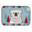 Tapis de séchage bouledogue anglais winter fêtes-29462445