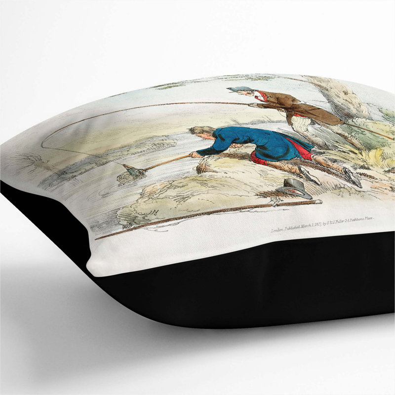 Square Cushion, Black, 55cm H x 55cm W x 20cm D