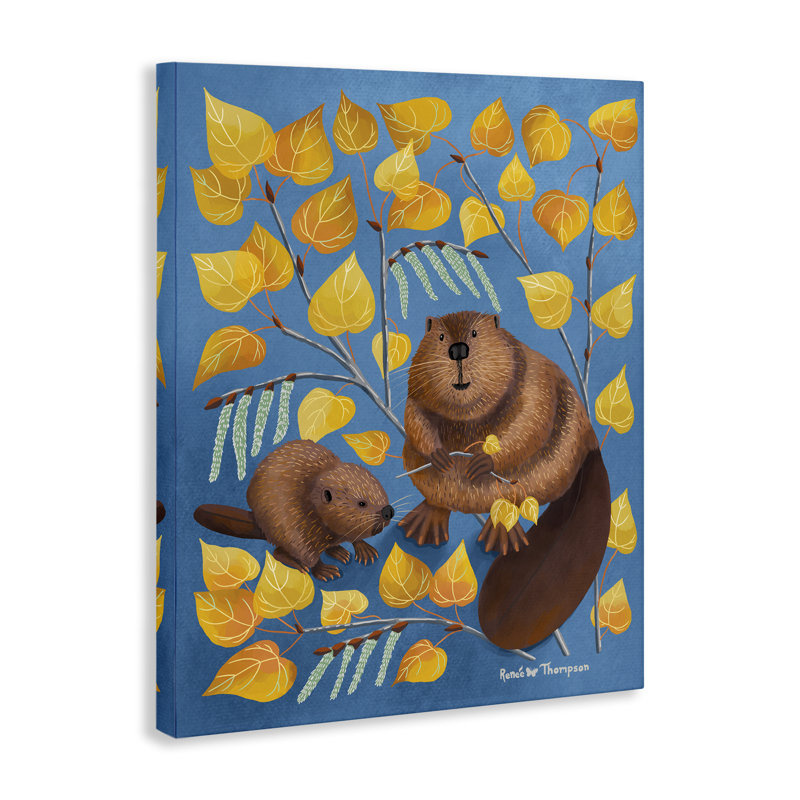 Art mural sur toile Beaver & Quake Aspen par Renee Thompson, H 48 po x l 36 po