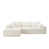 Modern L-shaped cloud sofa, large seating depth, installation-free sofa
