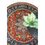 Tapis oriental en laine noué à la main bleu / rouge / beige