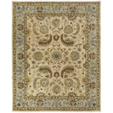 Wool Oriental Area Rug in Beige