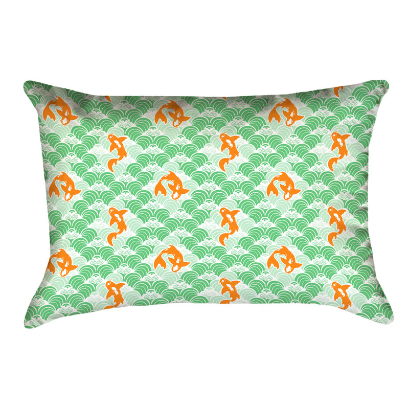 Coussin lombaire intérieur / extérieur Katelyn Elizabeth, Vert