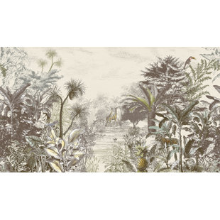 Into The Wild Grey Wall Mural