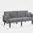 Folding Ottoman Sofa Bed with stereo (Gray)