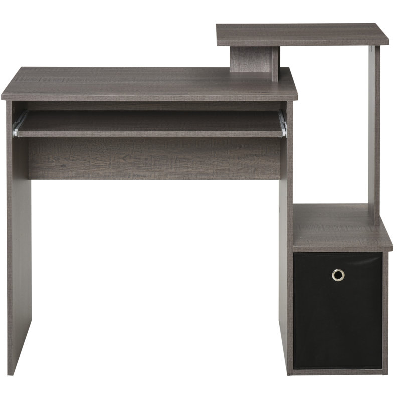 Cravens Computer Desk, Grey/Grey