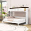 Twin Three Drawers Wooden Murphy Bed with Slats