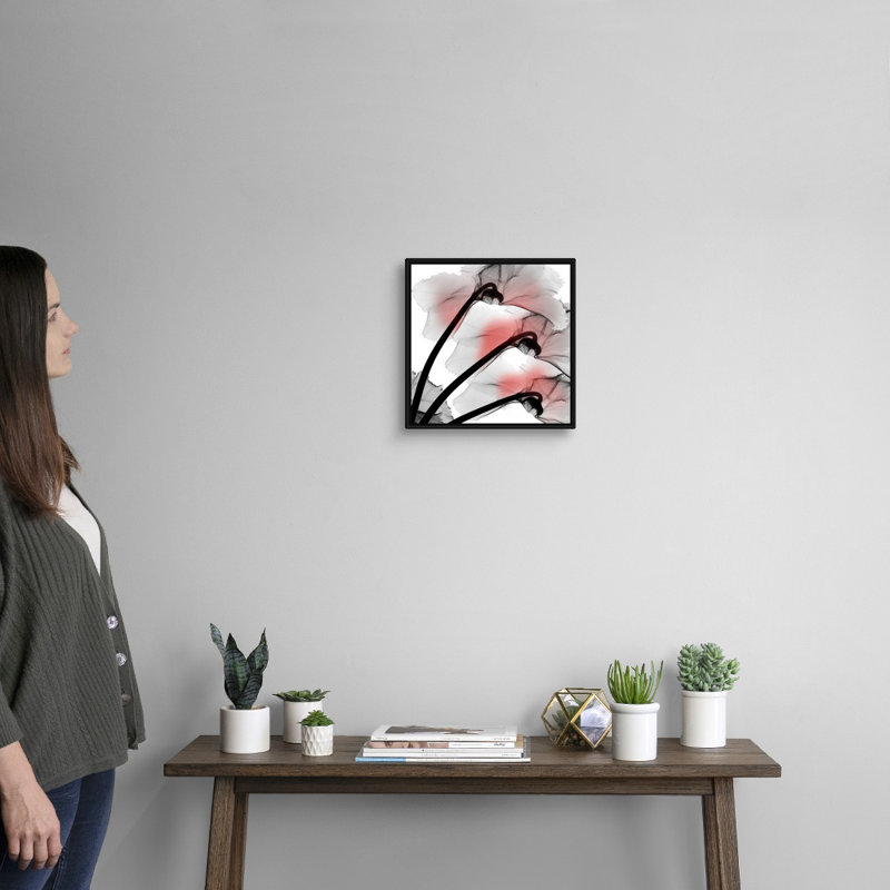 « Coral Luster cyclamen » par Albert Koetsier, reproduction d’art sur toile, H 14 po x l 14 po x P 1,75 po